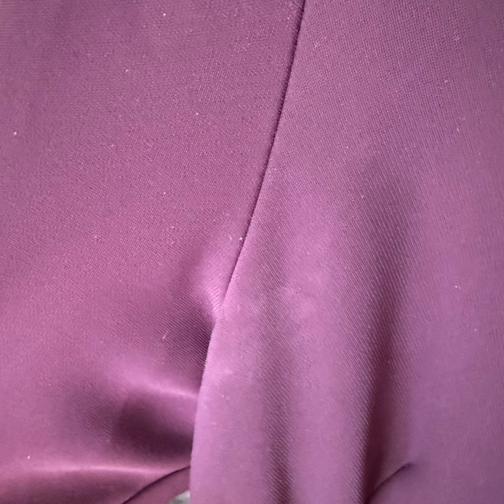 Amanda Uprichard Kenmare Long Sleeve Mini Shift Dress in Purple Plum Size Large - Picture 10 of 11